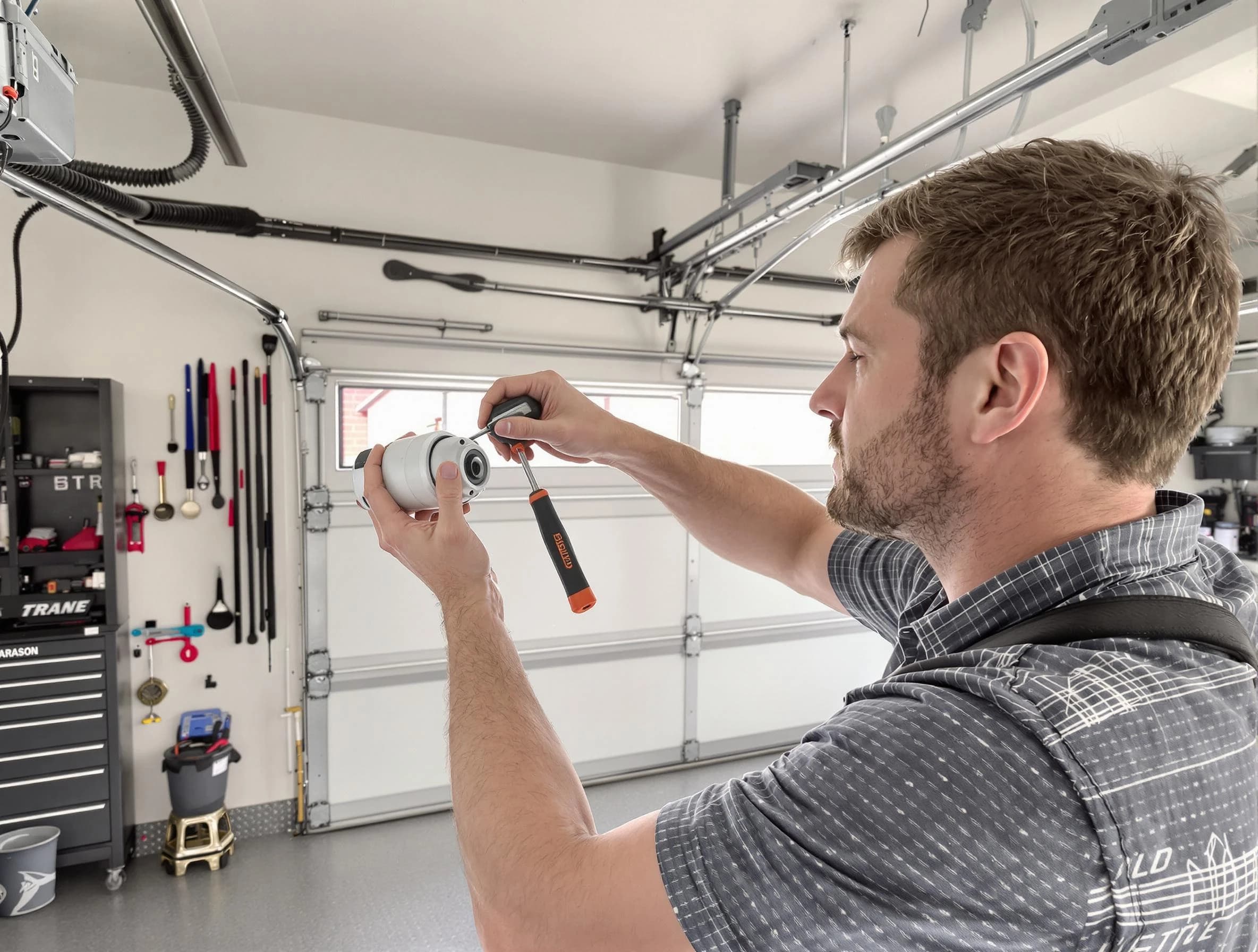 Garage door opener repair service by Beverly Garage Door Repair in Beverly