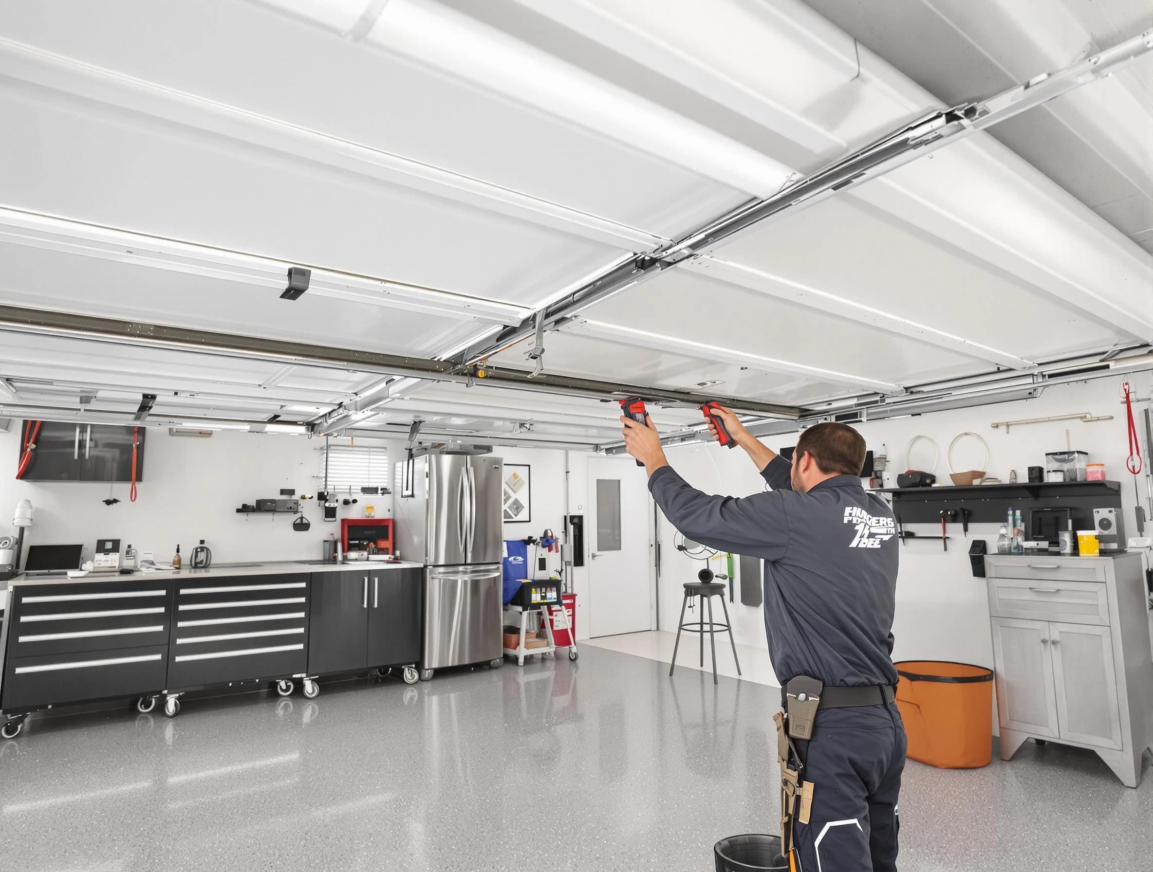 Overhead garage door repair service by Beverly Garage Door Repair in Beverly