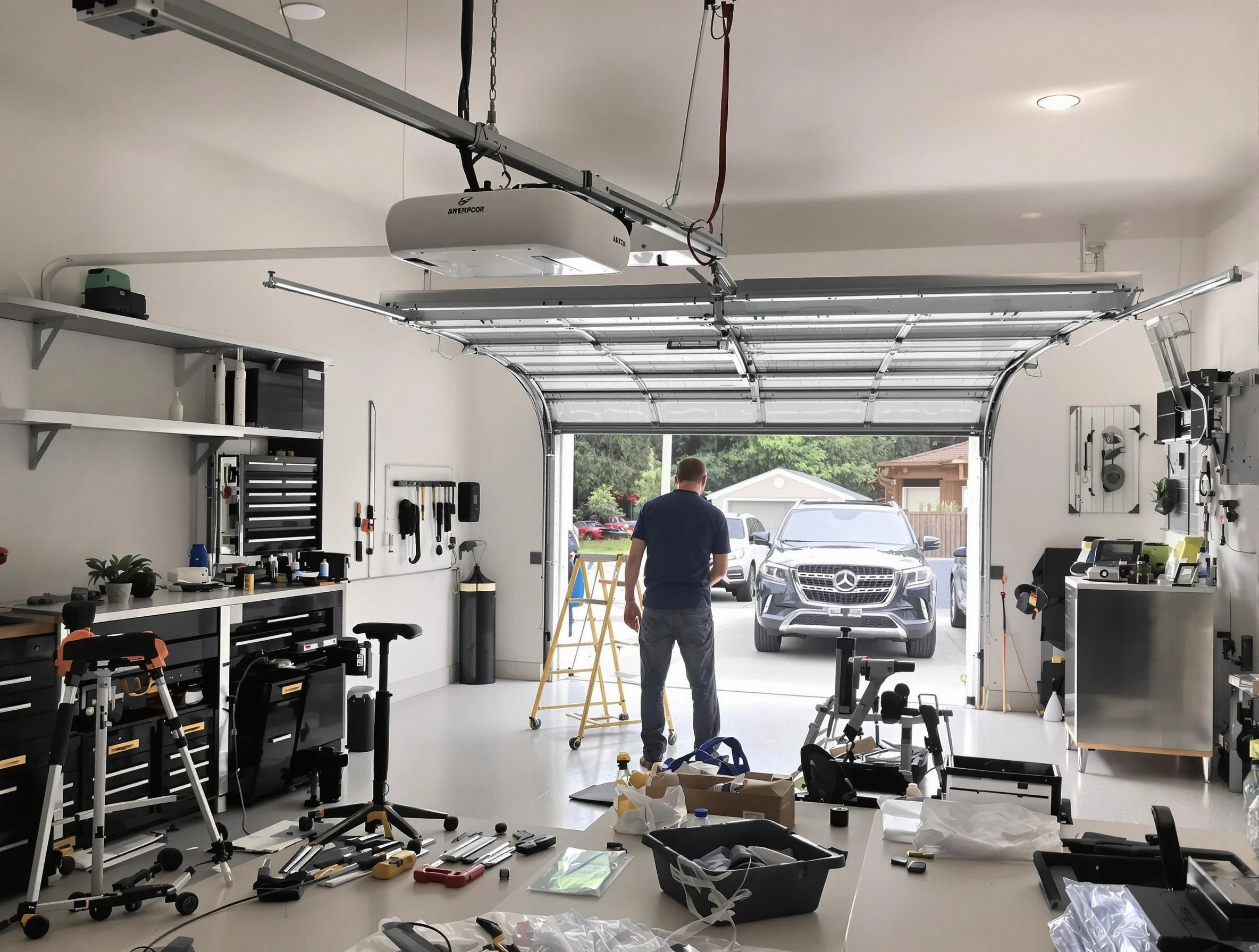Garage door opener installation by Beverly Garage Door Repair in Beverly
