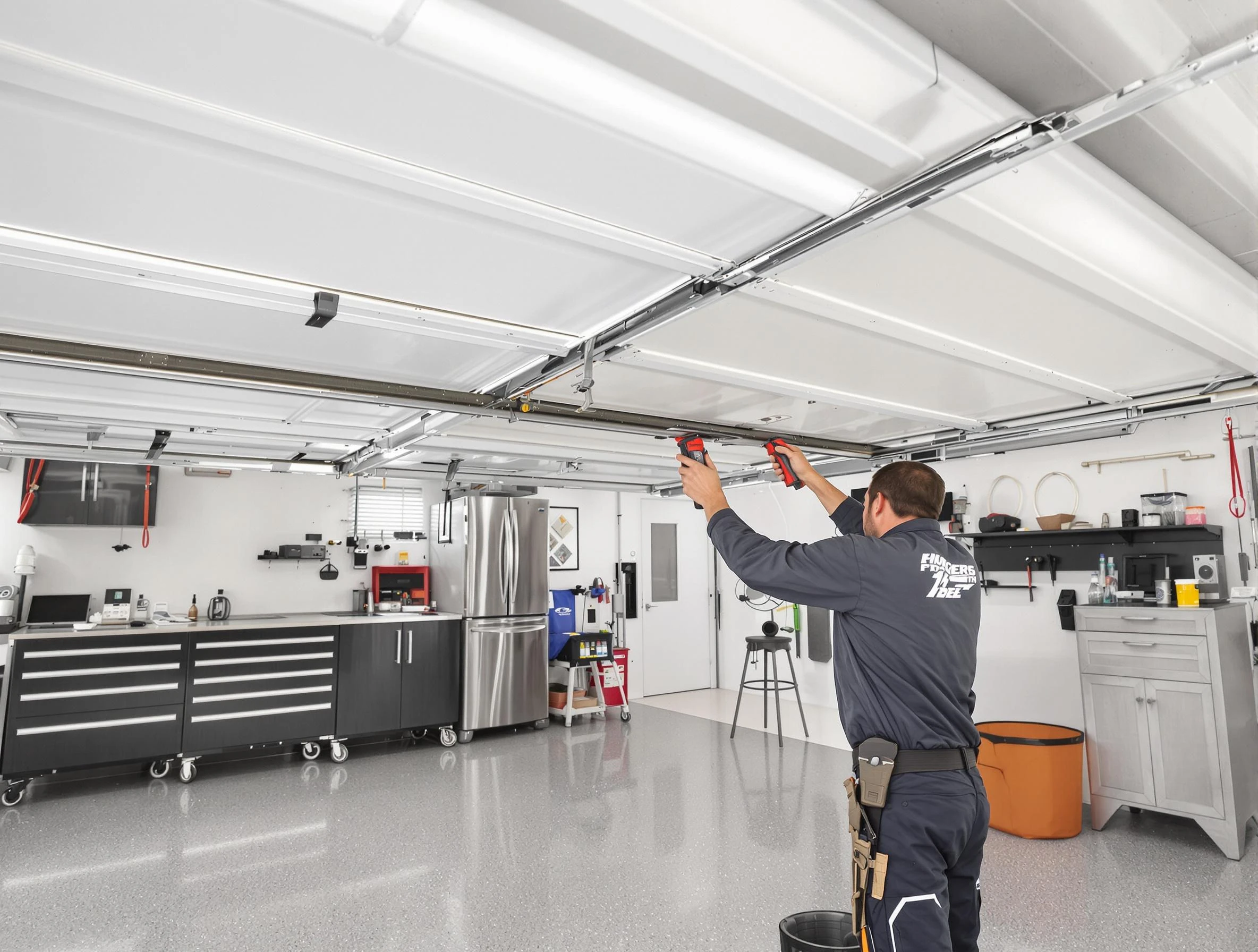 Overhead garage door repair service by Beverly Garage Door Repair in Beverly